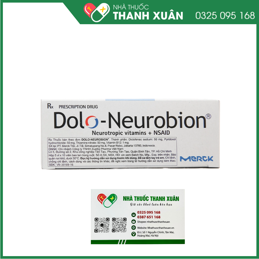 Dolo - Neurobion giảm đau khớp, thấp khớp, đau dây thần kinh
